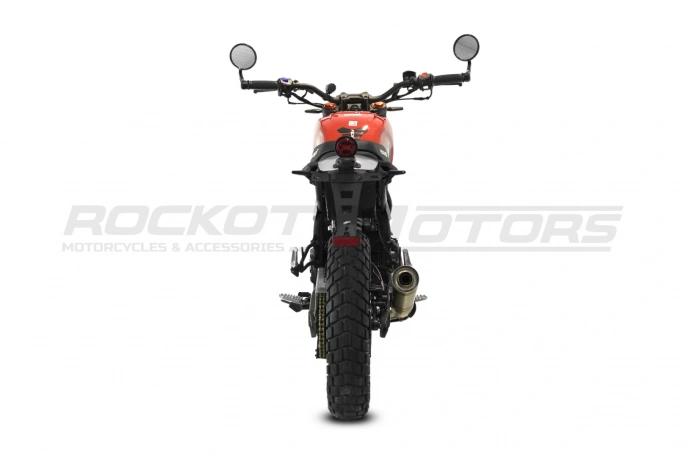 Мотоцикл дорожный ROCKOT SCRAMBLER (красный глянцевый)