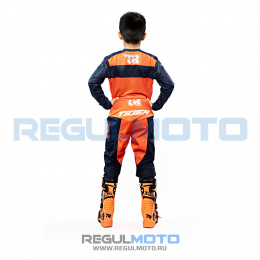 Спортивная защита на тело с мотоштанами TIGER RSK 3.5 KIDS, синий/оранжевый