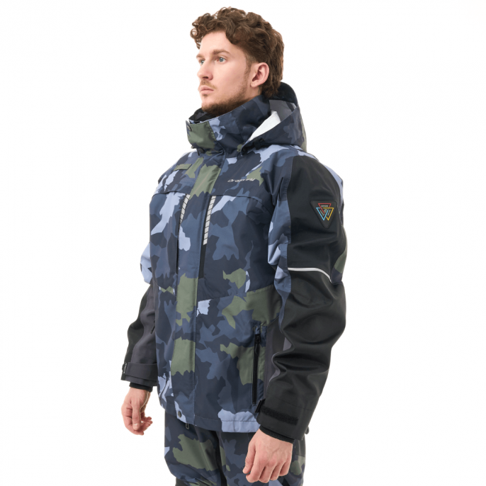 Мембранная куртка QUAD PRO Man Green Camo - Black