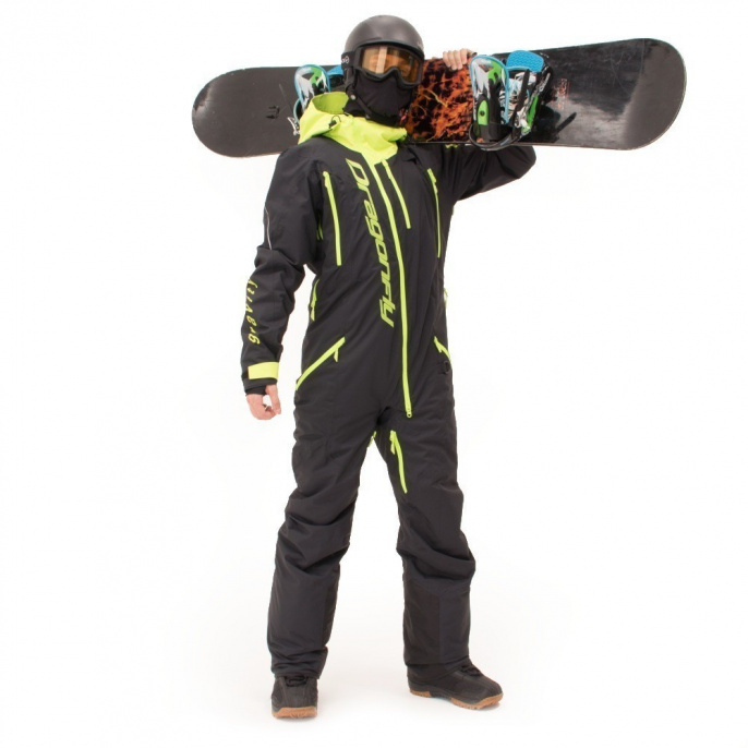 Комбинезон GRAVITY PREMIUM Man Black - Yellow Green
