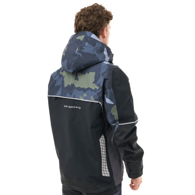 Мембранная куртка QUAD PRO Man Green Camo - Black