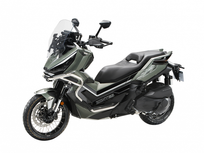 Максискутер ZONTES ZT368T-G (ZT1P79MP EFI) 17/14 ПТС, зеленый