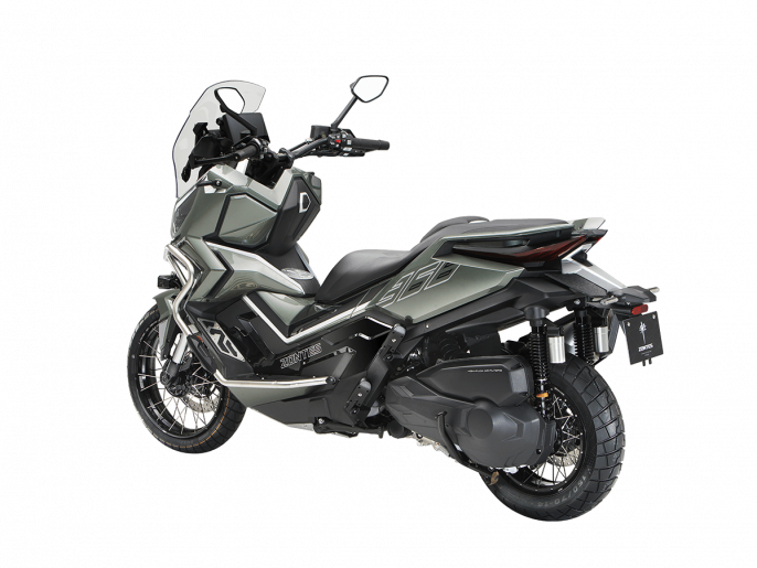 Максискутер ZONTES ZT368T-G (ZT1P79MP EFI) 17/14 ПТС, зеленый
