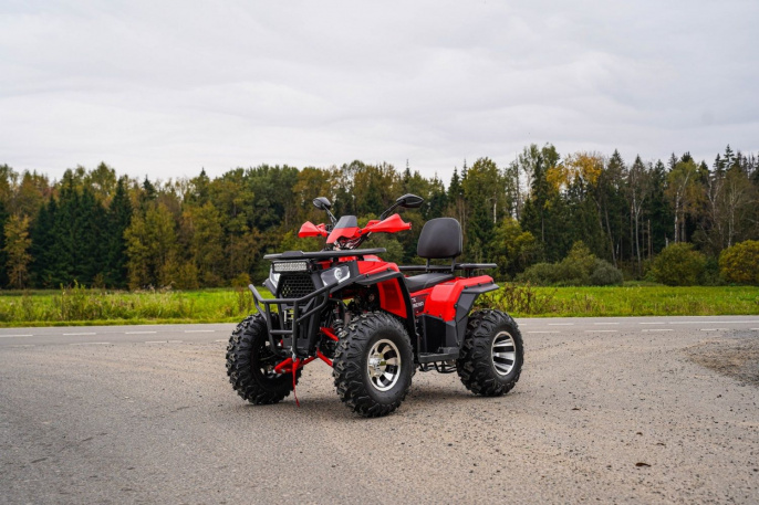 Квадроцикл бензиновый  WHITE SIBERIA BARS 200CC PRO (красный)