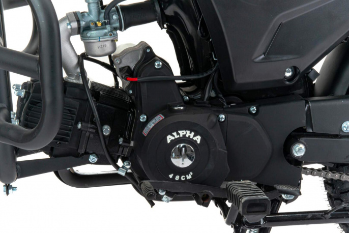 Мопед Motoland Альфа RS 11 (LM48-B) черный (А) 17/17