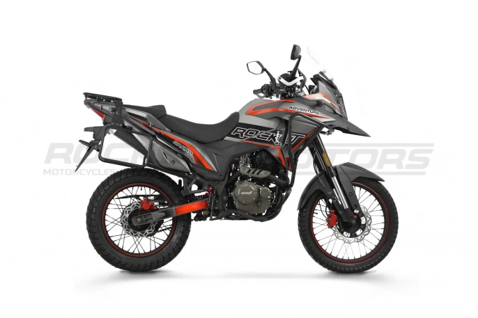 Мотоцикл турэндуро ROCKOT DAKAR ADVENTURE 2.0 (серый/красный)