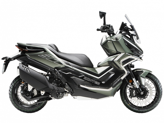 Максискутер ZONTES ZT368T-G (ZT1P79MP EFI) 17/14 ПТС, зеленый