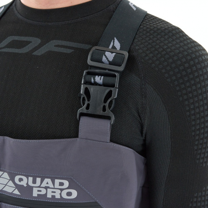 Вейдерсы мембранные QUAD PRO Man Grey - Black