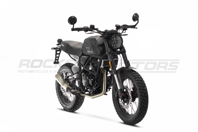 Мотоцикл дорожный ROCKOT SCRAMBLER (черный глянцевый)